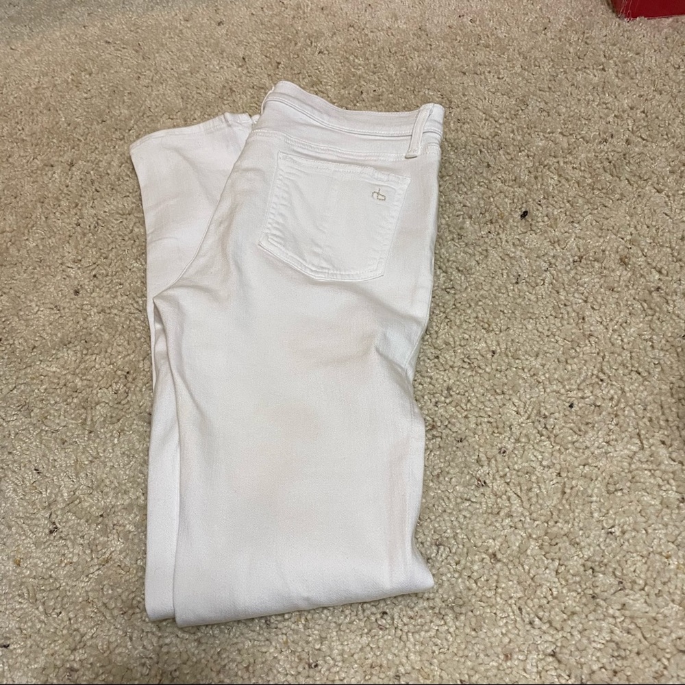 Bright White rag & bone skinny jeans